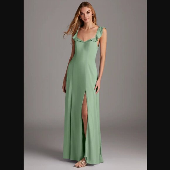 Azazie Dresses & Skirts - Azazie Arela Dress Stretch Matcha Green A12